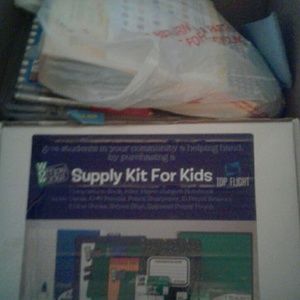 Giant Box of School Supplies